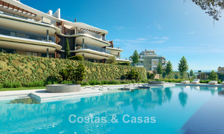 Apartamentos de lujo con diseño innovador en venta en un gran resort de naturaleza y golf en Marbella - Benahavis 54745 