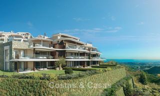 Apartamentos de lujo con diseño innovador en venta en un gran resort de naturaleza y golf en Marbella - Benahavis 54746 