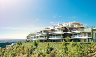 Apartamentos de lujo con diseño innovador en venta en un gran resort de naturaleza y golf en Marbella - Benahavis 54747 