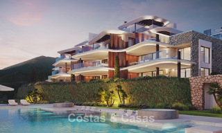 Apartamentos de lujo con diseño innovador en venta en un gran resort de naturaleza y golf en Marbella - Benahavis 54753 