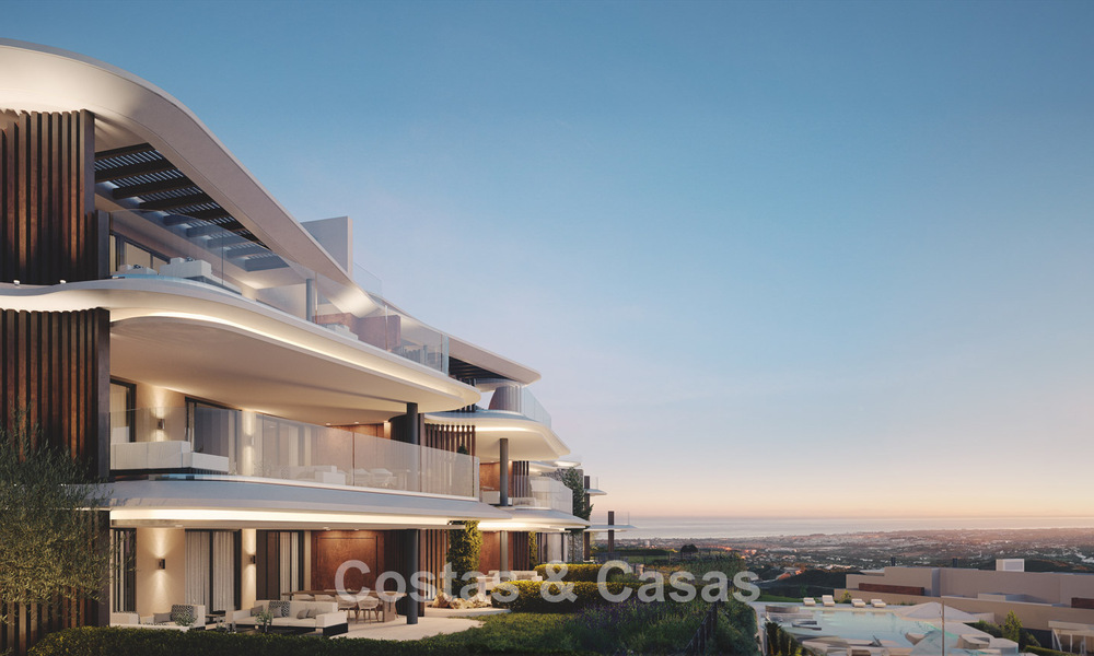 Nuevo! Apartamentos de lujo con diseño innovador en venta en un gran resort de naturaleza y golf en Marbella - Benahavis 54755