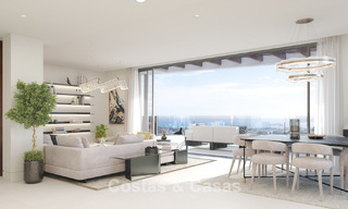 Apartamentos de lujo con diseño innovador en venta en un gran resort de naturaleza y golf en Marbella - Benahavis 54757 