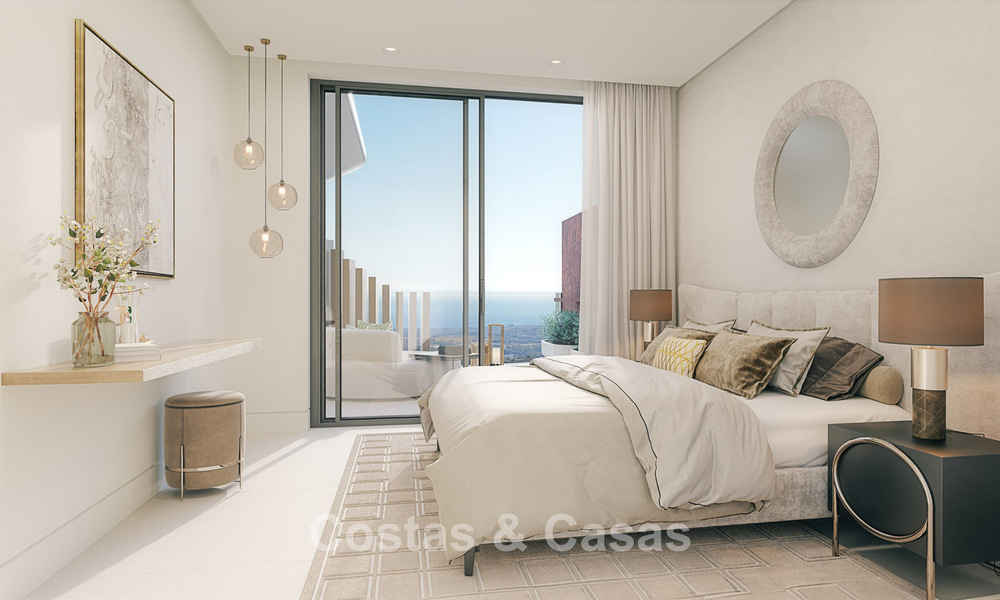 Apartamentos de lujo con diseño innovador en venta en un gran resort de naturaleza y golf en Marbella - Benahavis 54767