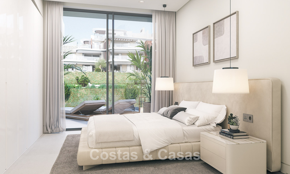 Apartamentos de lujo con diseño innovador en venta en un gran resort de naturaleza y golf en Marbella - Benahavis 54770