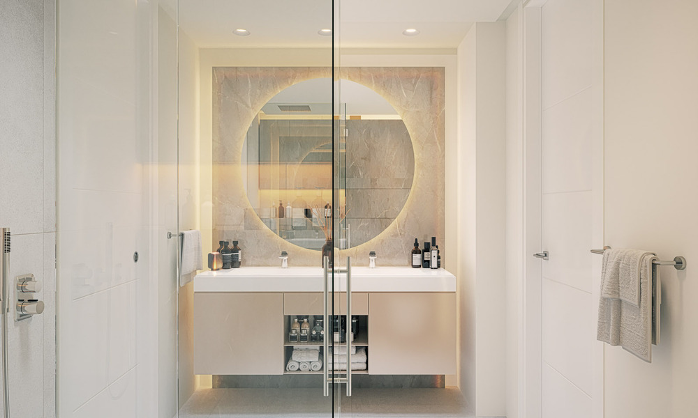 Apartamentos de lujo con diseño innovador en venta en un gran resort de naturaleza y golf en Marbella - Benahavis 54775