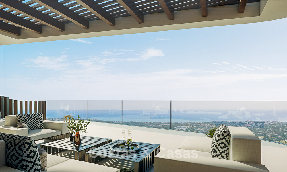 Apartamentos de lujo con diseño innovador en venta en un gran resort de naturaleza y golf en Marbella - Benahavis 54778