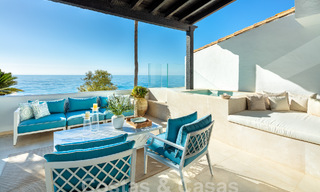 Prestigioso ático en venta con vistas frontales al mar en Puente Romano en la Milla de Oro de Marbella 55075 