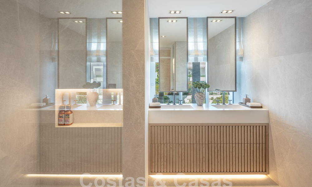 Prestigioso ático en venta con vistas frontales al mar en Puente Romano en la Milla de Oro de Marbella 55089