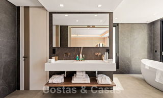 Nueva villa de diseño modernista en venta con vistas al campo de golf en un resort de golf, Marbella - Benahavis 55484 