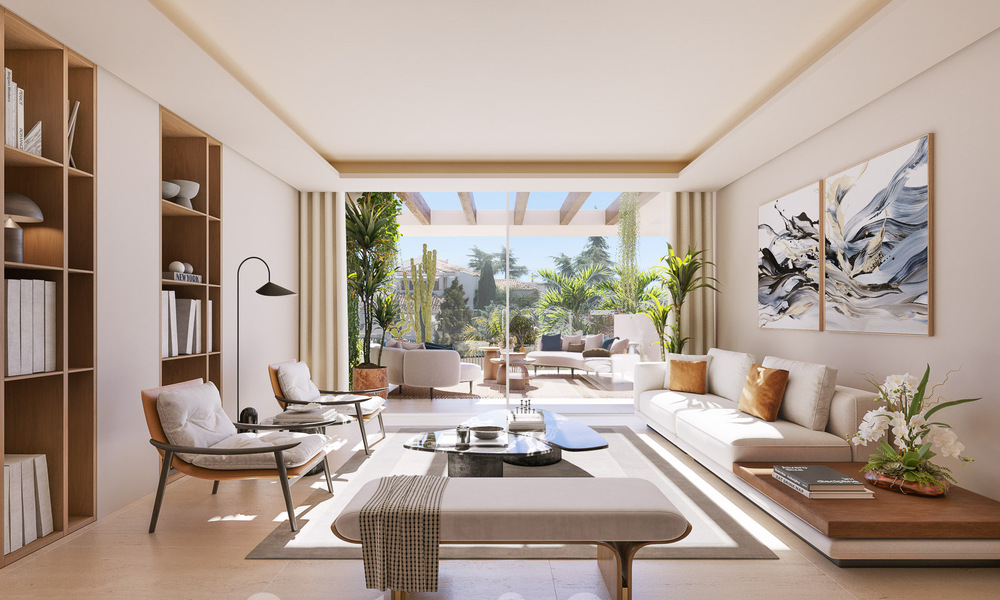 Lujosos apartamentos en venta en un exclusivo complejo sostenible en la Milla de Oro de Marbella 55964