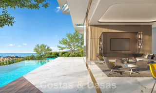 Nuevas villas de lujo arquitectónicas en venta inspiradas en Lamborghini en las colinas de Marbella - Benahavis 55902 