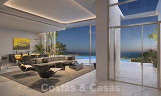 Nuevas villas de lujo arquitectónicas en venta inspiradas en Lamborghini en las colinas de Marbella - Benahavis 55906 