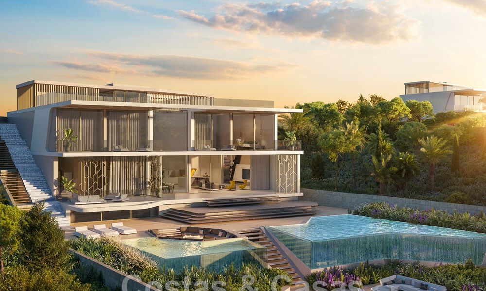 Nuevas villas de lujo arquitectónicas en venta inspiradas en Lamborghini en las colinas de Marbella - Benahavis 55910