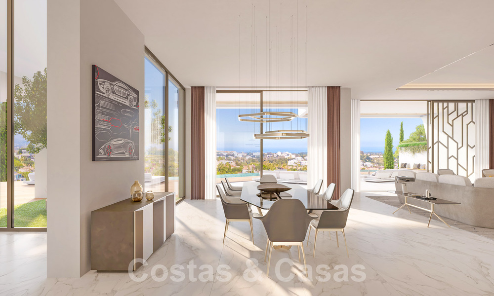 Nuevas villas de lujo arquitectónicas en venta inspiradas en Lamborghini en las colinas de Marbella - Benahavis 55918