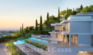 Nuevas villas de lujo arquitectónicas en venta inspiradas en Lamborghini en las colinas de Marbella - Benahavis 55922 