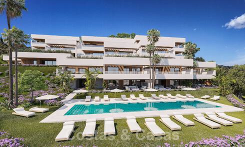 Apartamentos modernos de lujo de nueva construcción con vistas al mar en venta, a unos minutos del centro de Marbella 55397