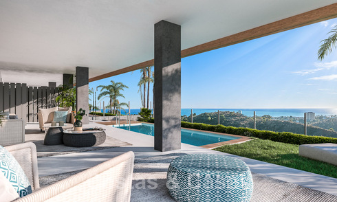 Nuevos apartamentos modernos en un complejo boutique de 5 estrellas en venta en Marbella con impresionantes vistas al mar 55415