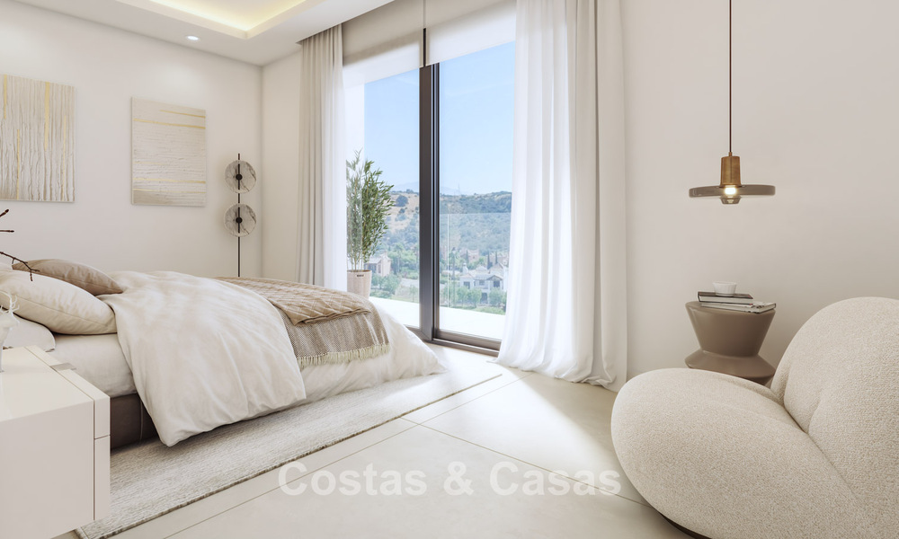 Nueva promoción de 10 casas boutique en venta con impresionantes vistas al golf y al mar y piscina privada al oeste del centro de Estepona 56279