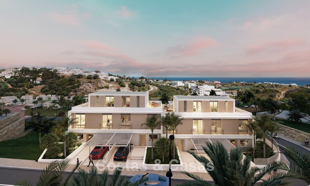 Nueva promoción de 10 casas boutique en venta con impresionantes vistas al golf y al mar y piscina privada al oeste del centro de Estepona 56281