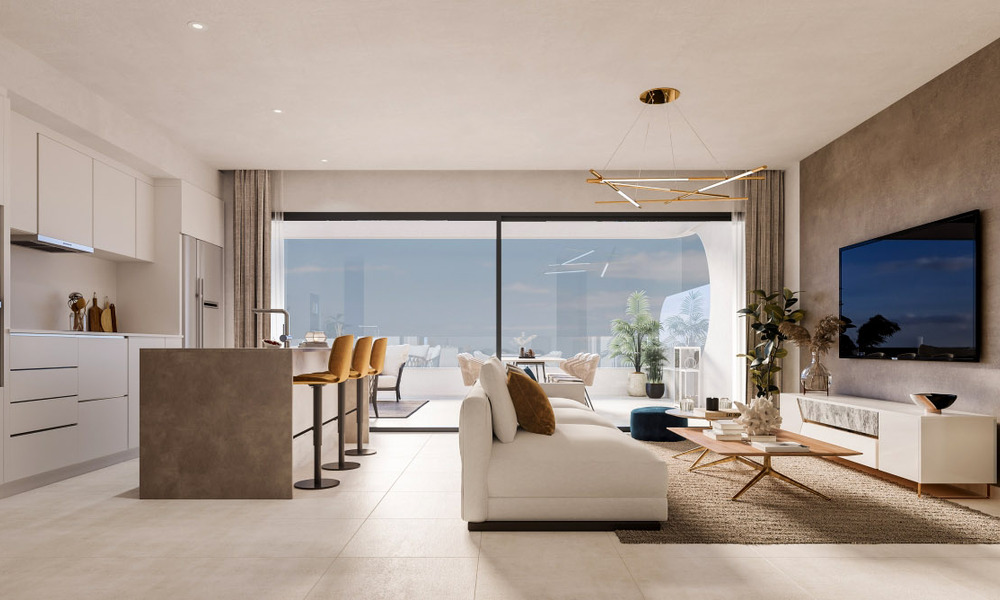 Nueva promoción de apartamentos en venta a un paso de la playa en la Nueva Milla de Oro entre Marbella y Estepona 56447