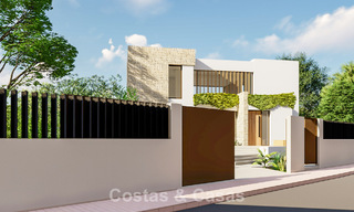 Villa de lujo energéticamente eficiente sobre plano en venta con vistas panorámicas al mar en Mijas, Costa del Sol 56247 