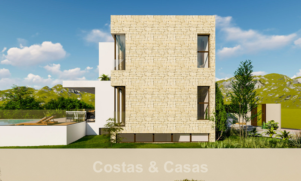 Villa de lujo energéticamente eficiente sobre plano en venta con vistas panorámicas al mar en Mijas, Costa del Sol 56249