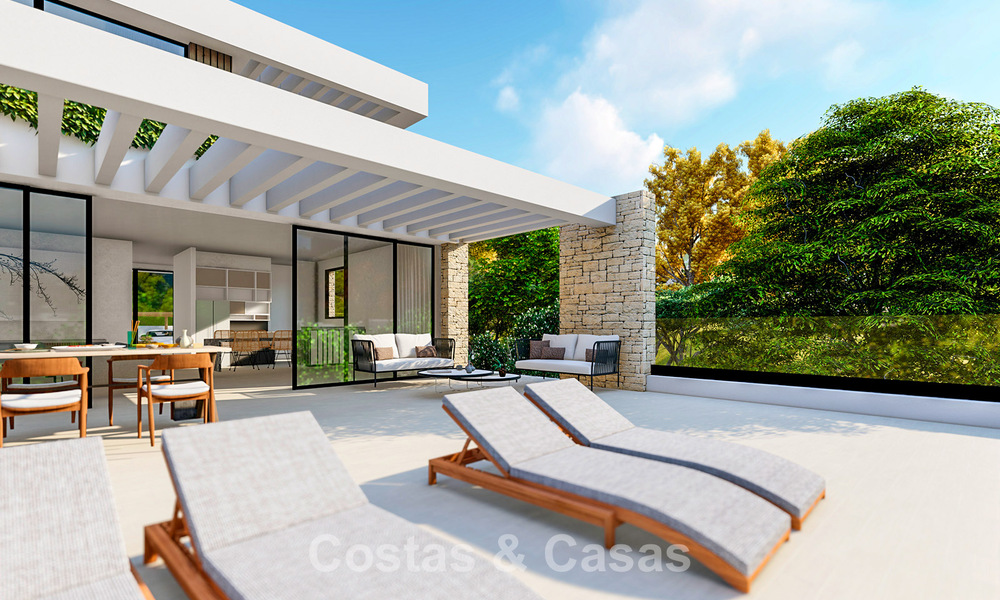 Villa de lujo sostenible sobre plano en venta con magníficas vistas al mar en Mijas, Costa del Sol 56262