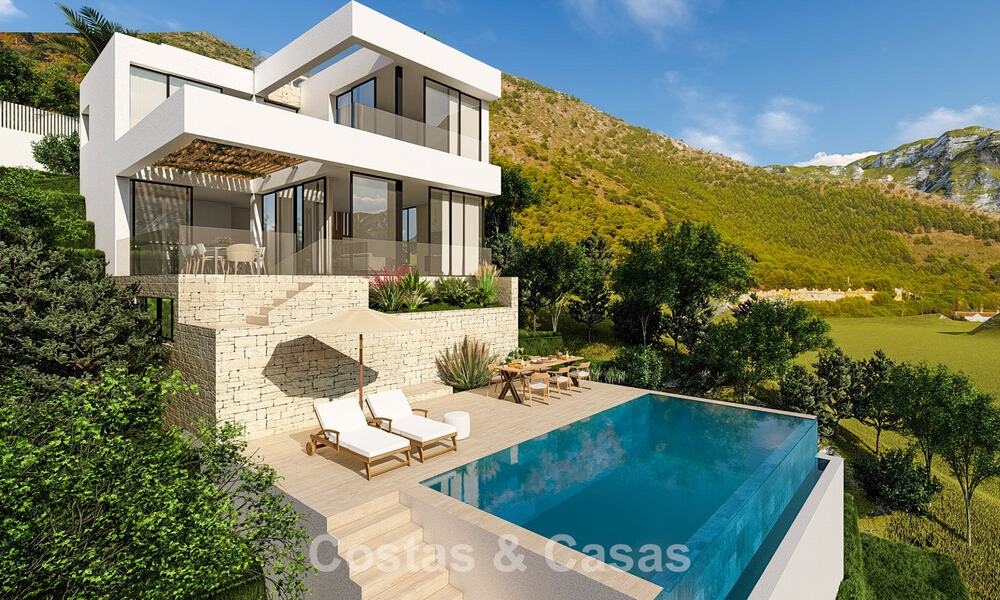Villa de lujo en venta con impresionantes vistas panorámicas al mar en Mijas, Costa del Sol 56270