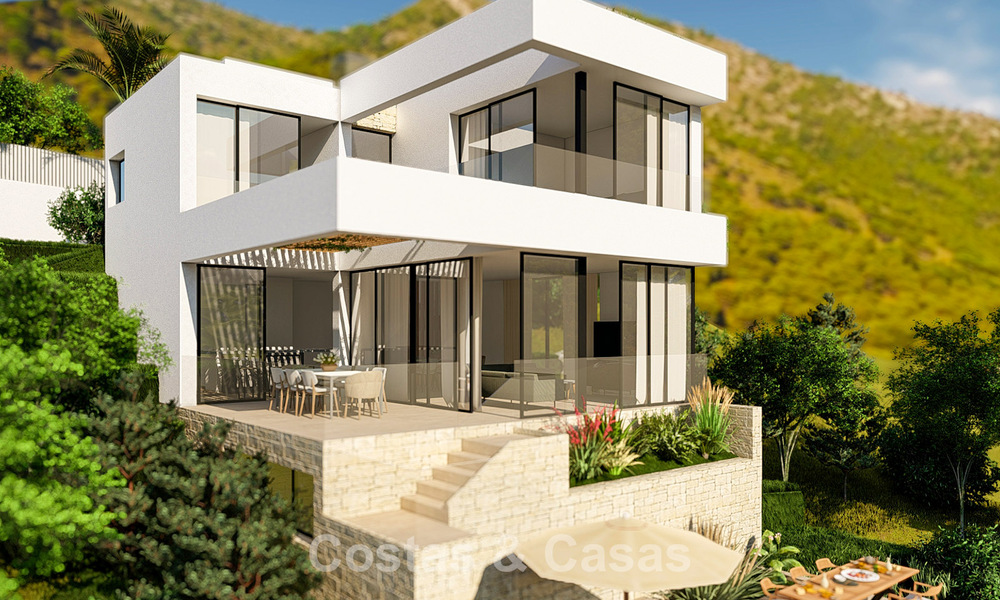 Villa de lujo en venta con impresionantes vistas panorámicas al mar en Mijas, Costa del Sol 56272