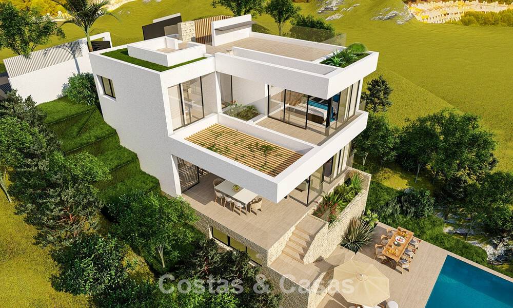 Villa de lujo en venta con impresionantes vistas panorámicas al mar en Mijas, Costa del Sol 56273