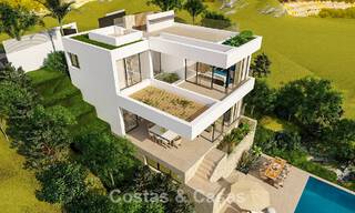 Villa de lujo en venta con impresionantes vistas panorámicas al mar en Mijas, Costa del Sol 56273 