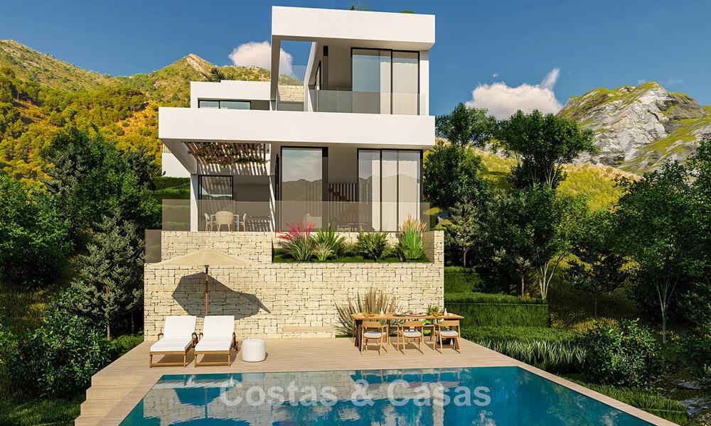 Villa de lujo en venta con impresionantes vistas panorámicas al mar en Mijas, Costa del Sol 56274