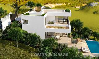 Villa de lujo en venta con impresionantes vistas panorámicas al mar en Mijas, Costa del Sol 56275 
