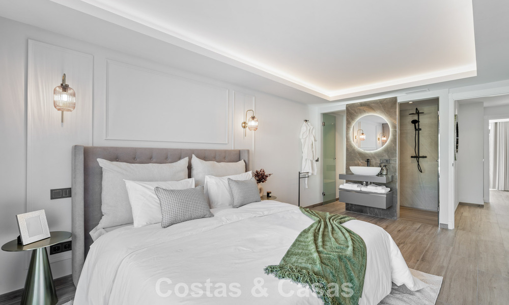 Casa adosada magistralmente renovada en venta en complejo cerrado, en primera línea de Aloha Golf, a poca distancia de la casa club en Nueva Andalucia, Marbella 56595