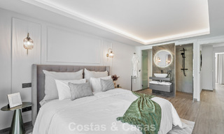 Casa adosada magistralmente renovada en venta en complejo cerrado, en primera línea de Aloha Golf, a poca distancia de la casa club en Nueva Andalucia, Marbella 56595 