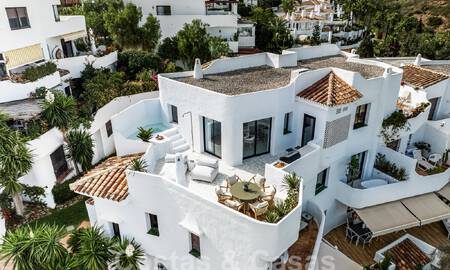 Ático de lujo de estilo escandinavo altamente reformado en venta con amplia terraza, en la Milla de Oro de Marbella 56825
