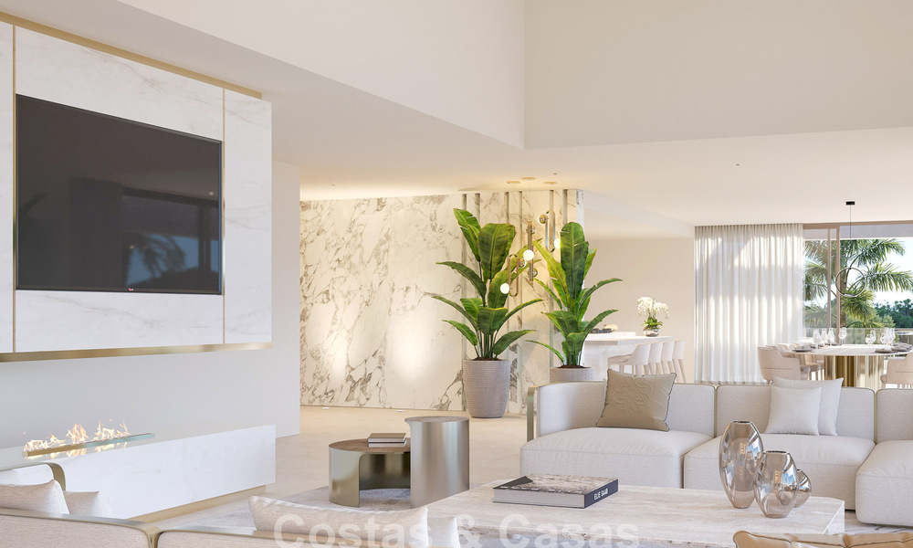 Nuevo y exclusivo proyecto de villas inspiradas en Elie Saab en venta cerca de la urbanización Sierra Blanca en la Milla de Oro de Marbella 56468