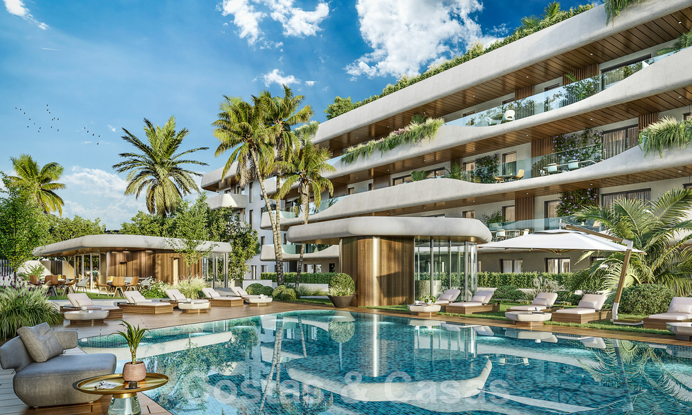 Nuevo e innovador proyecto con apartamentos de lujo en venta a un paso de todos los servicios, el centro y la playa de San Pedro en Marbella 56837