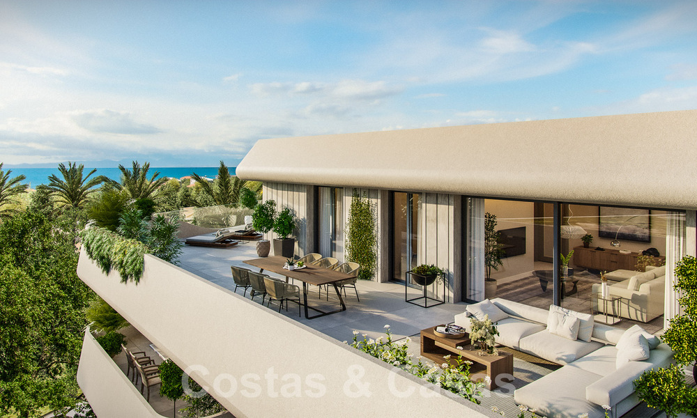 Nuevo e innovador proyecto con apartamentos de lujo en venta a un paso de todos los servicios, el centro y la playa de San Pedro en Marbella 56841