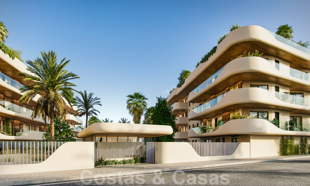 Nuevo e innovador proyecto con apartamentos de lujo en venta a un paso de todos los servicios, el centro y la playa de San Pedro en Marbella 56843