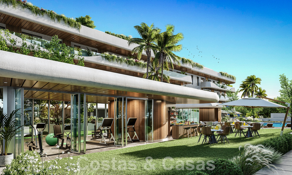 Nuevo e innovador proyecto con apartamentos de lujo en venta a un paso de todos los servicios, el centro y la playa de San Pedro en Marbella 56844