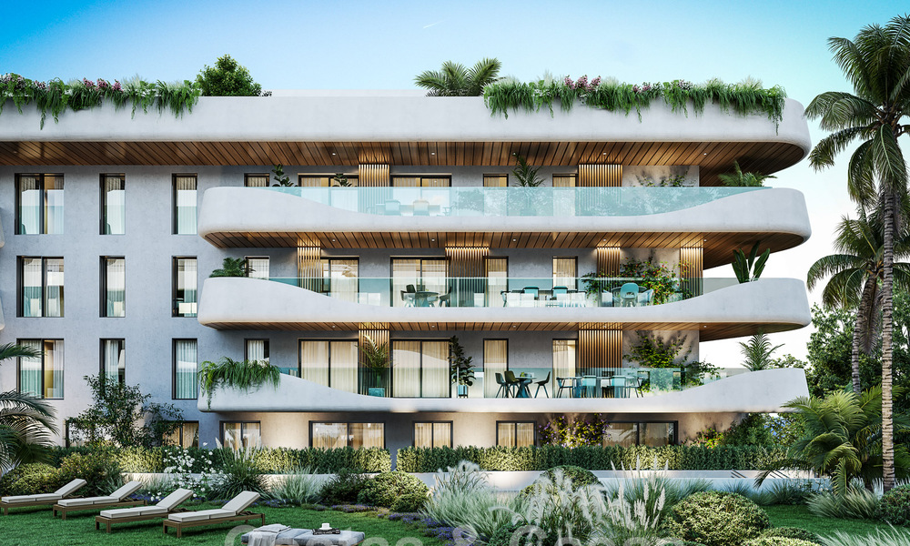 Nuevo e innovador proyecto con apartamentos de lujo en venta a un paso de todos los servicios, el centro y la playa de San Pedro en Marbella 56845