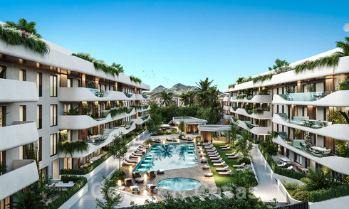 Nuevo e innovador proyecto con apartamentos de lujo en venta a un paso de todos los servicios, el centro y la playa de San Pedro en Marbella 56846