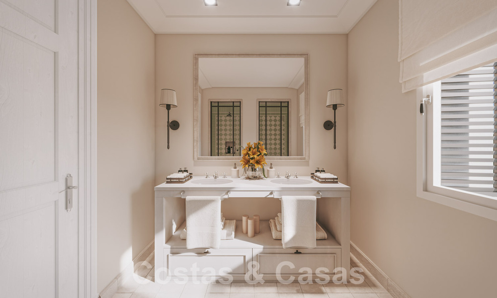 Nueva, mediterránea villa de lujo en venta con vistas panorámicas al golf y al mar en un resort de golf de 5 estrellas en la Costa del Sol 57780