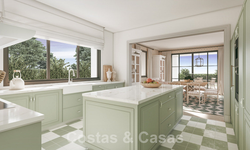 Nueva, mediterránea villa de lujo en venta con vistas panorámicas al golf y al mar en un resort de golf de 5 estrellas en la Costa del Sol 57782