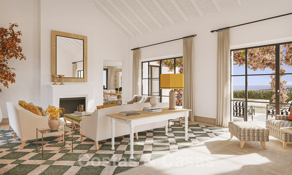 Nueva, mediterránea villa de lujo en venta con vistas panorámicas al golf y al mar en un resort de golf de 5 estrellas en la Costa del Sol 57784