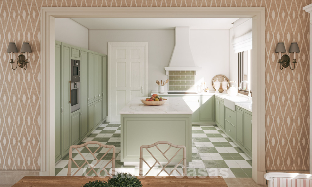 Nueva, mediterránea villa de lujo en venta con vistas panorámicas al golf y al mar en un resort de golf de 5 estrellas en la Costa del Sol 57798