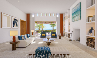 Lujosa y moderna villa de nueva construcción en venta en una ubicación privilegiada en un resort de golf de cinco estrellas, Costa del Sol 57727 