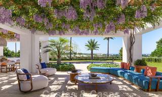 Lujosa y moderna villa de nueva construcción en venta en una ubicación privilegiada en un resort de golf de cinco estrellas, Costa del Sol 57730 