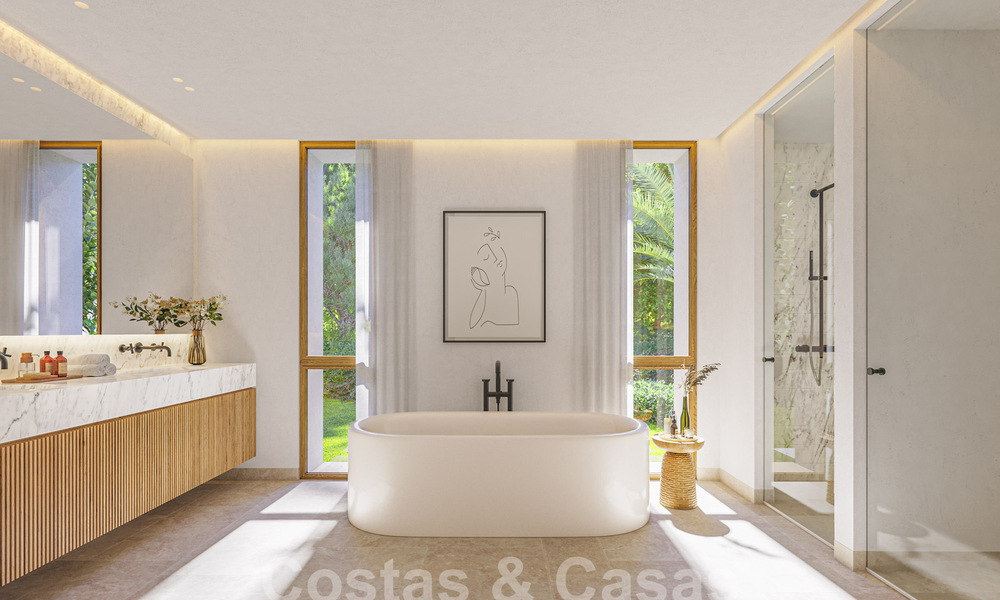 Lujosa y moderna villa de nueva construcción en venta en una ubicación privilegiada en un resort de golf de cinco estrellas, Costa del Sol 57735